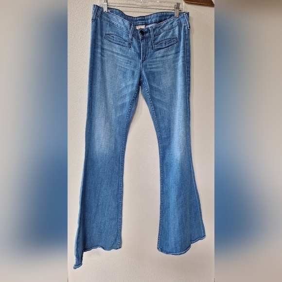 True Religion Denim - Y2K True Religion Womens Mid Rise Slim Thigh Flare Jeans Size 31x35